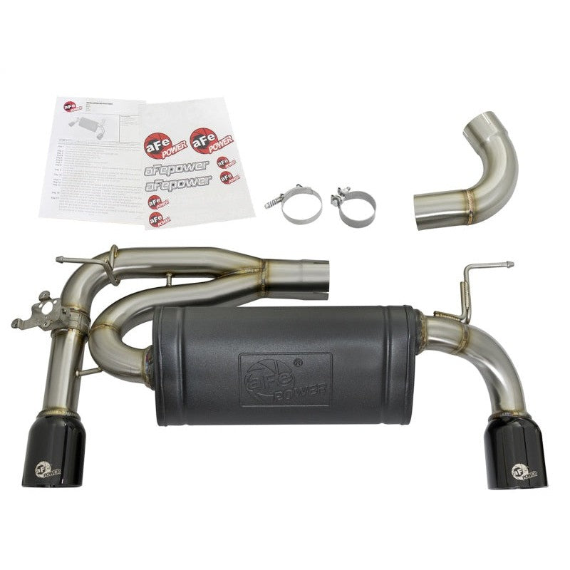 aFe MACHForce XP 16-17 BMW 340i/iX 440i/iX L6-3.0L (t) SS Axle-Back Exhaust w/Black Tip