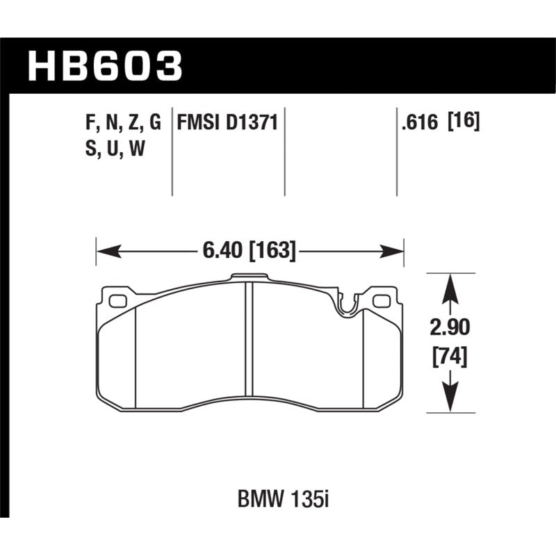 Hawk BMW 135i DTC-70 Race Front Brake Pads - T1 Motorsports