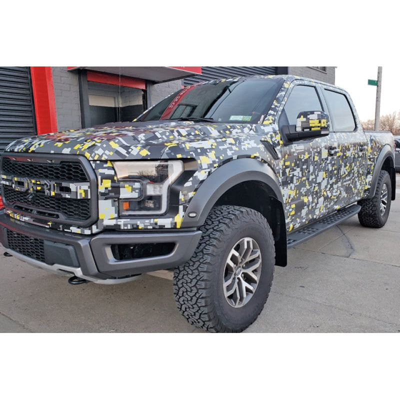 Rally Armor 17-20 Ford F-150 Raptor Black UR Mud Flap w/ White Logo - T1 Motorsports
