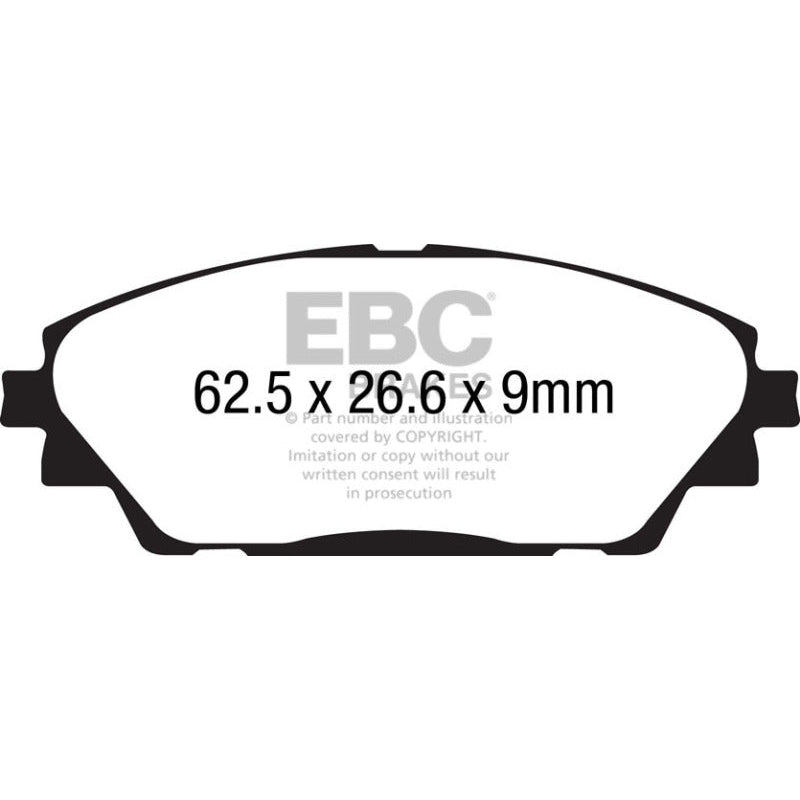 EBC Redstuff Brake Pads -  14+ Mazda 3 2.0 (Japan Build) - Front Brake Pads