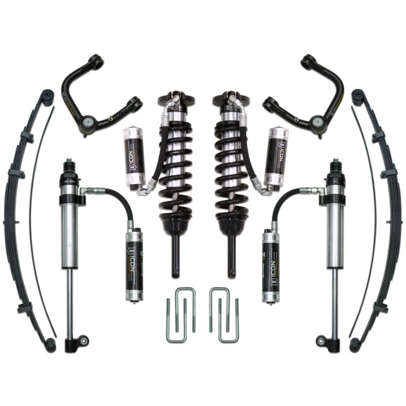 ICON 05-15 Toyota Tacoma 0-3.5in/16-17 Toyota Tacoma 0-2.75in Stg 9 Suspension System w/Tubular Uca - T1 Motorsports
