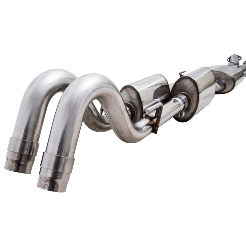 AWE 16-22 Toyota Tacoma 0FG Catback Exhaust w/ BashGuard - Dual Diamond Black Tips
