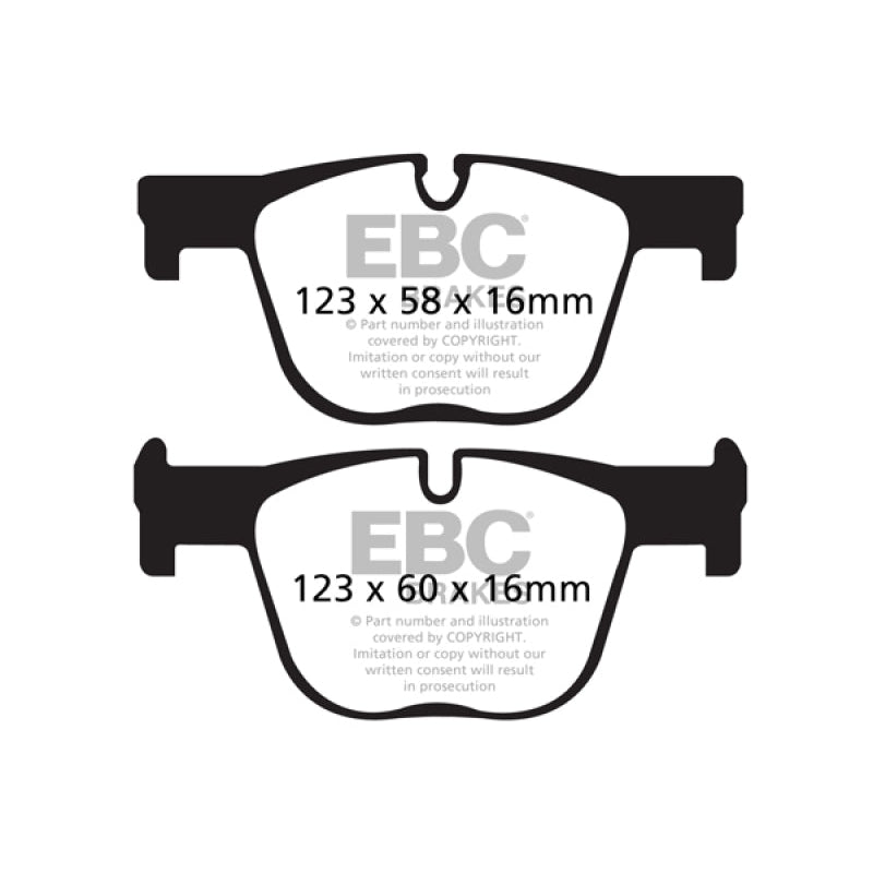 EBC Redstuff Brake Pads -  12+ BMW 335 3.0 Turbo (F30) - Rear Brake Pads
