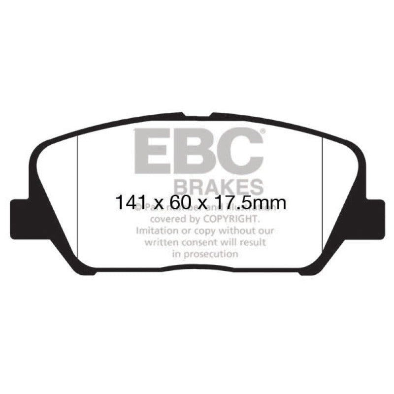 EBC Redstuff Brake Pads -  12-15 Hyundai Veloster 1.6 Turbo - Front Brake Pads