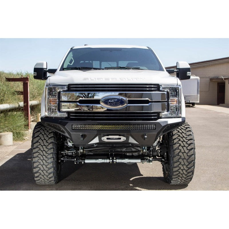 Addictive Desert Designs 17-18 Ford F-250 Super Duty Stealth Fighter Front Bumper w/ Winch Mounts