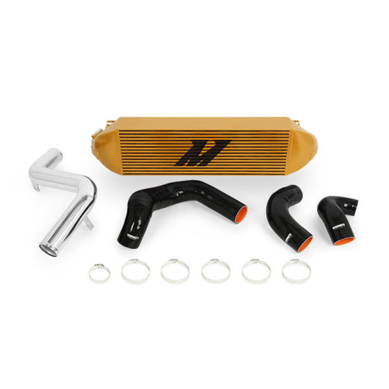 Mishimoto 2013+ Ford Focus ST Gold Intercooler w/ Polished Pipes - T1 Motorsports