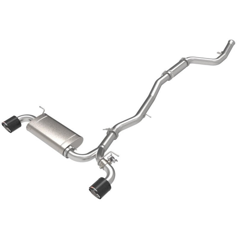 aFe POWER Takeda 2021 Toyota Supra 2.0L (t) 2.5in-3in 304 SS CB Exhaust w/ Carbon Tips