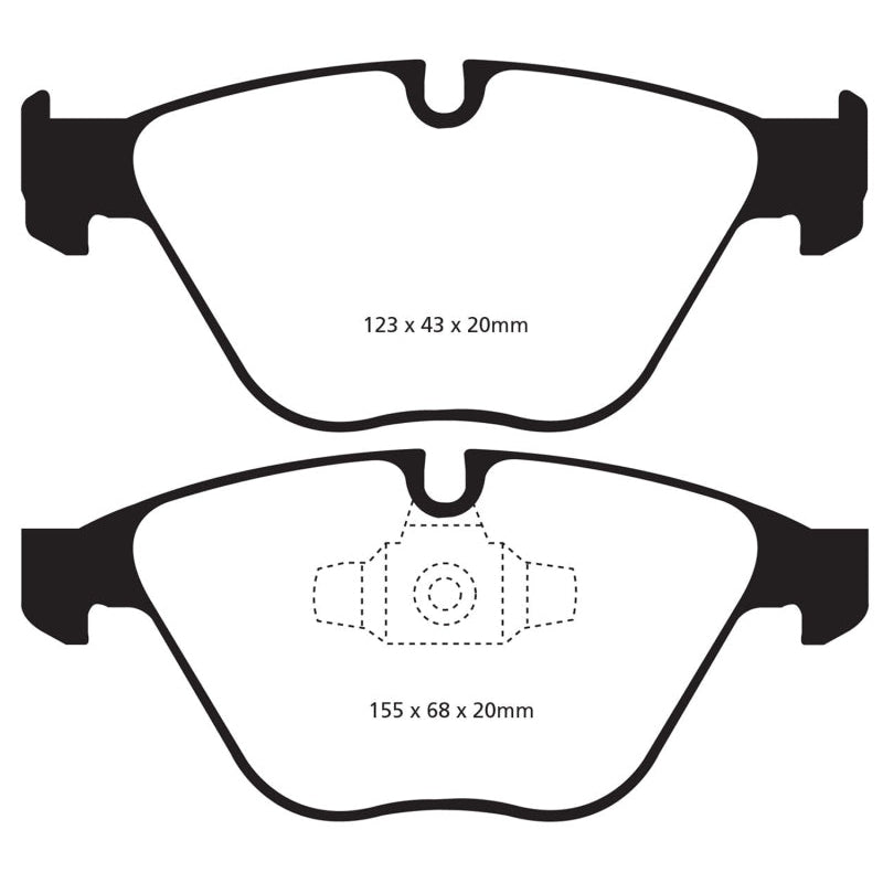 EBC Redstuff Brake Pads -  13+ BMW X1 2.0 Turbo (28i) - Front Brake Pads