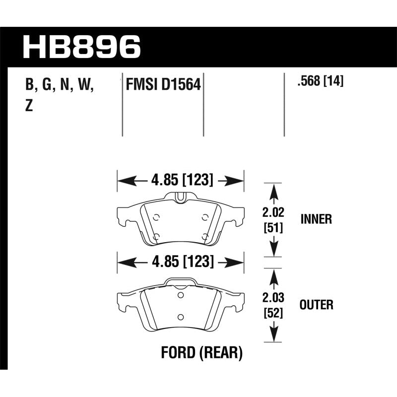 Hawk 16-18 Focus RS DTC-30 Rear Race Pads - T1 Motorsports