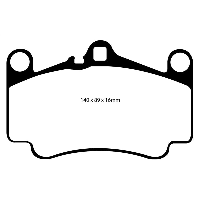 EBC Redstuff Brake Pads -  03-05 Porsche 911 (996) (Cast Iron Rotor only) 3.6 Carrera 4S - Front Brake Pads