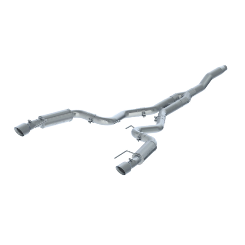 MBRP 15-18 Ford Mustang EcoBoost 2.3L T409 3in Cat Back Dual Split Rear Exit (Street Version) - T1 Motorsports