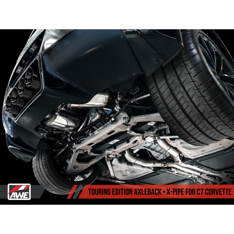 AWE Tuning 14-19 Chevy Corvette C7 Z06/ZR1 Touring Edition Axle-Back Exhaust w/Black Tips