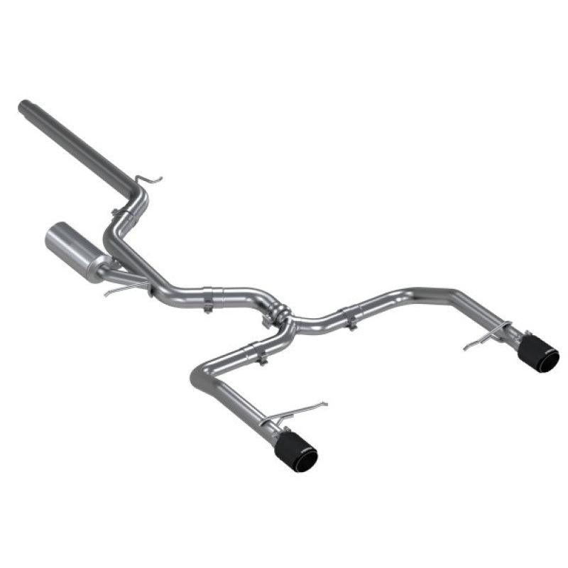 MBRP 19-21 VW Jetta GLI T304 SS 3in Cat-Back Dual Split Rear Exit Exhaust - Carbon Fiber Tips - T1 Motorsports