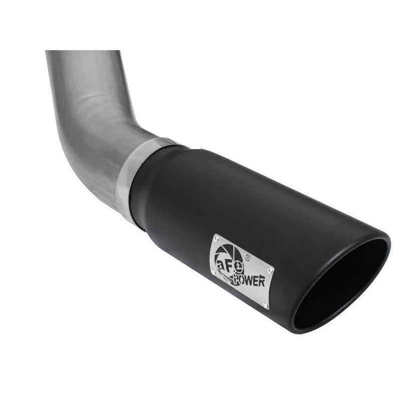 aFe MACHForce XP Exhaust Large Bore 5in DPF-Back Alu. 13-15 Dodge Trucks L6-6.7L (td) *Black Tip