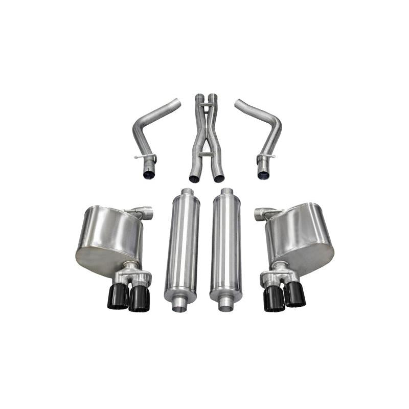Corsa Xtreme Cat-Back Exhaust w/ Black Tips - 2011-2014 Dodge Charger R/T 5.7L V8