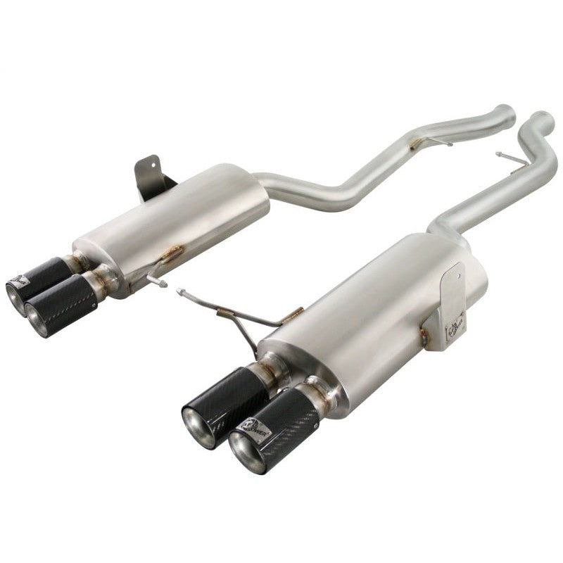 aFe MACHForce XP Exhaust Cat-Back 2.5in Dia Carbon Fiber Tips SS-304 07-13 BMW M3 (E92/93) V8 4.0L