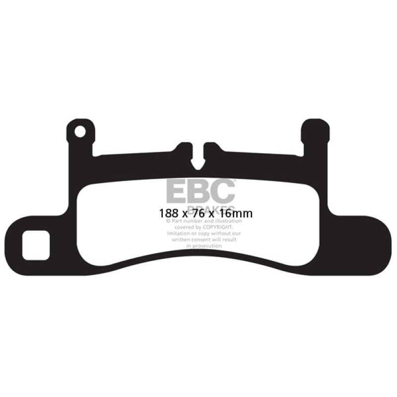 EBC Redstuff Brake Pads -  12-15 Porsche 911 (991) (Cast Iron Rotor only) 3.4 Carrera - Rear Brake Pads