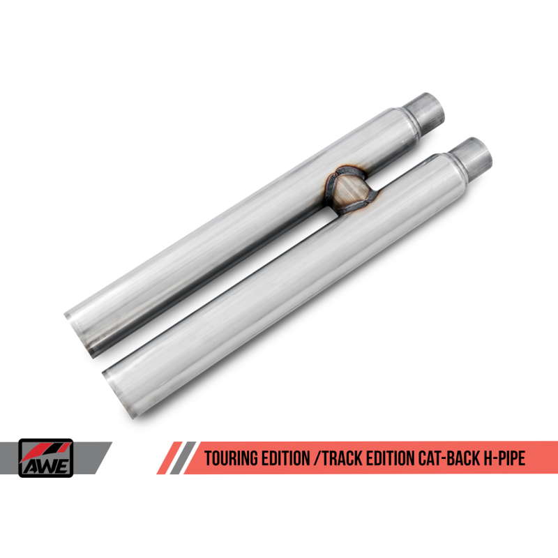 AWE Tuning S550 Mustang GT Cat-back Exhaust - Track Edition (Chrome Silver Tips)