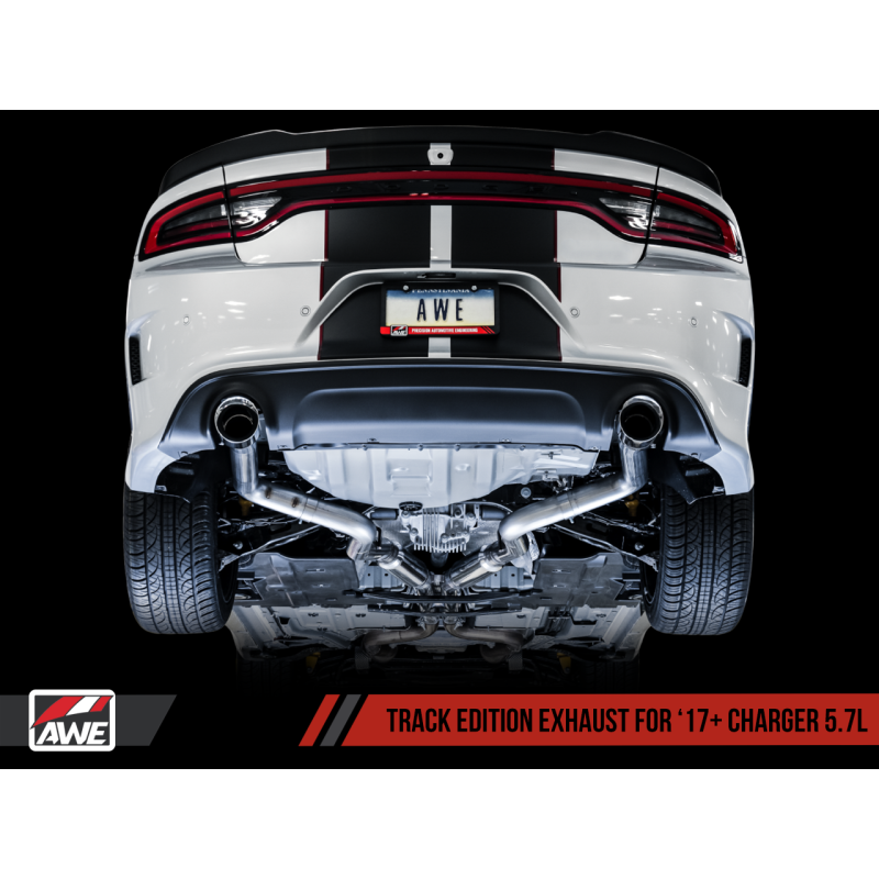 AWE Tuning 2017+ Dodge Charger 5.7L Track Edition Exhaust - Chrome Silver Tips