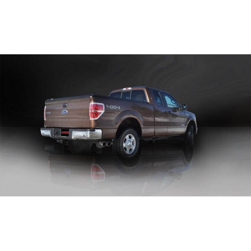 Corsa Sport Cat-Back Exhaust w/ Polished Twin Tips - 2011-2014 Ford F-150 EcoBoost 3.5L V6
