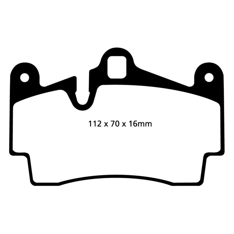 EBC Redstuff Brake Pads -  04-07 Porsche Cayenne 3.2 - Rear Brake Pads