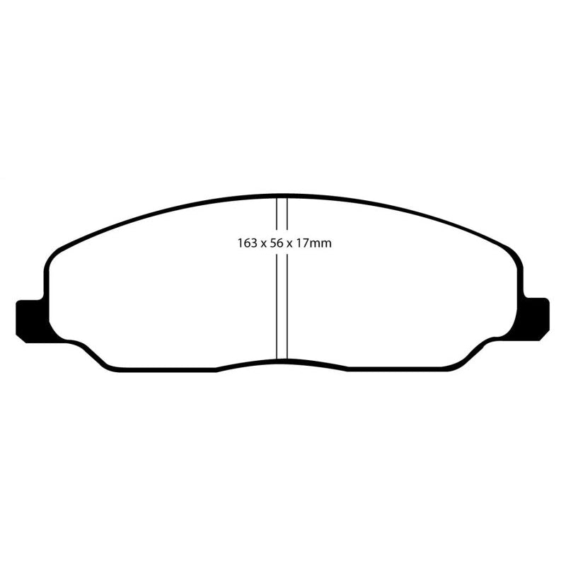 EBC Redstuff Brake Pads -  05-10 Ford Mustang 4.0 - Front Brake Pads