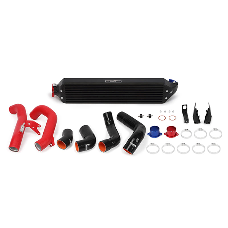 Mishimoto 2016+ Honda Civic 1.5T / 2017+ Honda Civic Si Black Intercooler Kit w/Red Pipes - T1 Motorsports