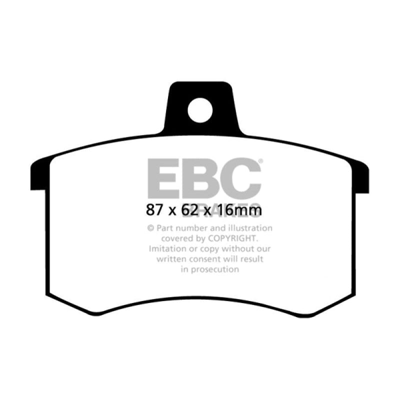 EBC Redstuff Brake Pads -  91-95 Alfa Romeo 164 2.0 Turbo - Rear Brake Pads