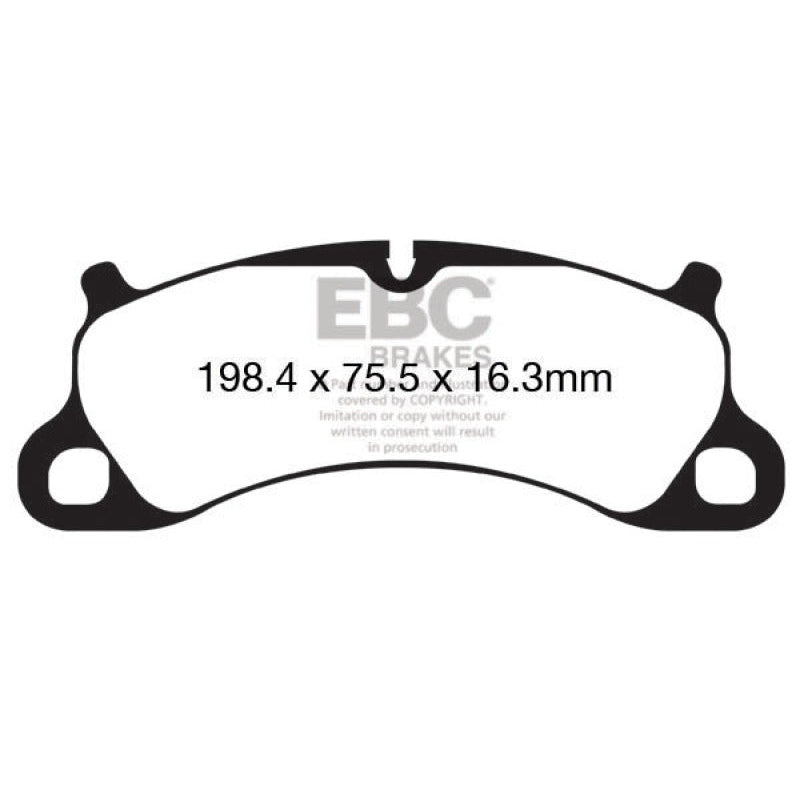 EBC Redstuff Brake Pads -  12-15 Porsche 911 (991) (Cast Iron Rotor only) 3.8 Carrera S - Front Brake Pads