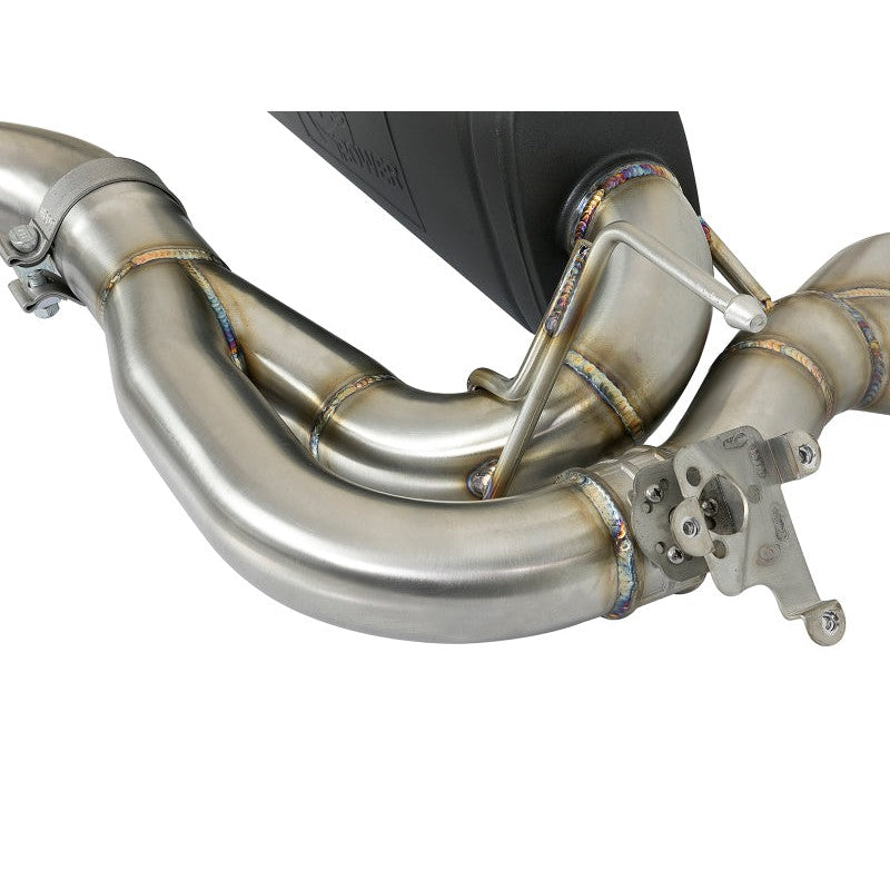 aFe MACH Force-Xp 2-1/2in SS Axle Back Exhaust w/Polished Tips 15+ BMW M3/M4 (F80/F82) L6 3.0L (tt)