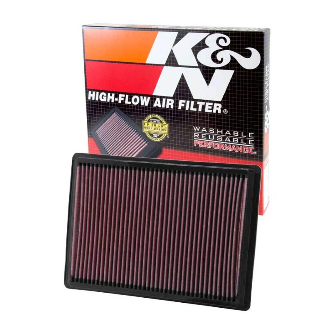 K&N 04-10 Chrysler 300/300C / 06-09 Dodge Charger / 05-08 Magnum / 08-10 Challenger Drop In Air Filt - T1 Motorsports
