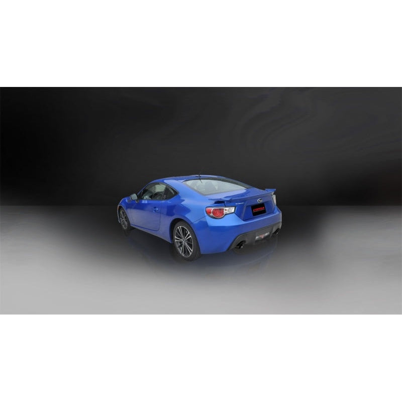 Corsa 12-14 Scion FRS / Subaru BRZ Black Tip Sport Cat-Back Exhaust