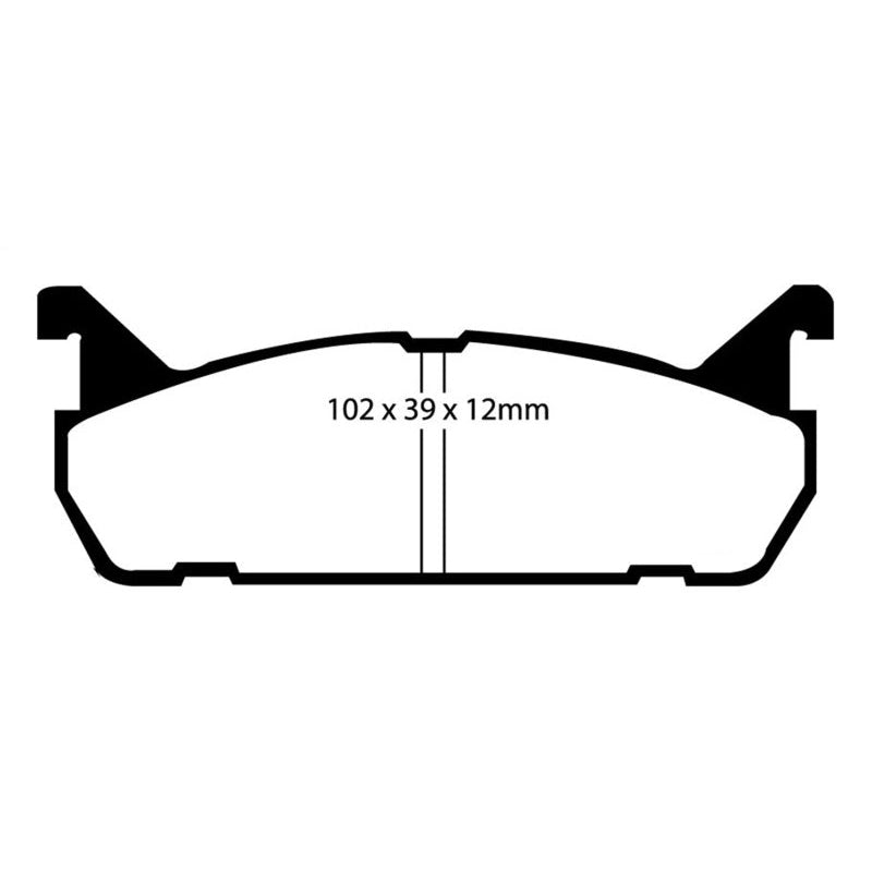 EBC Redstuff Brake Pads -  91-96 Ford Escort 1.8 - Rear Brake Pads