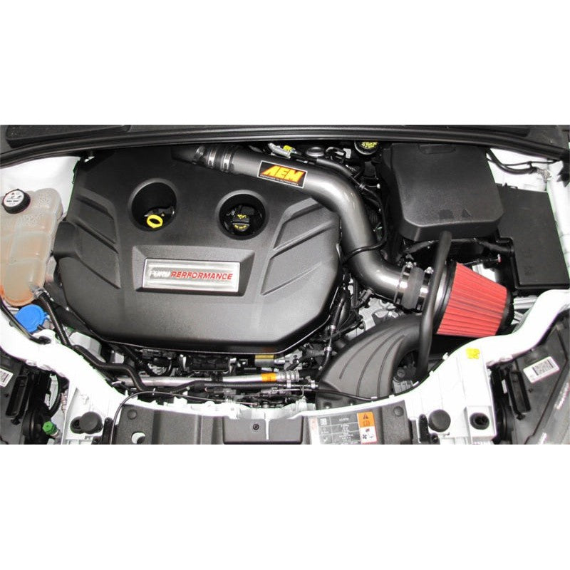 AEM 16-18 Ford Focus RS L4-2.3L F/I Gunmetal Gray Cold Air Intake - T1 Motorsports