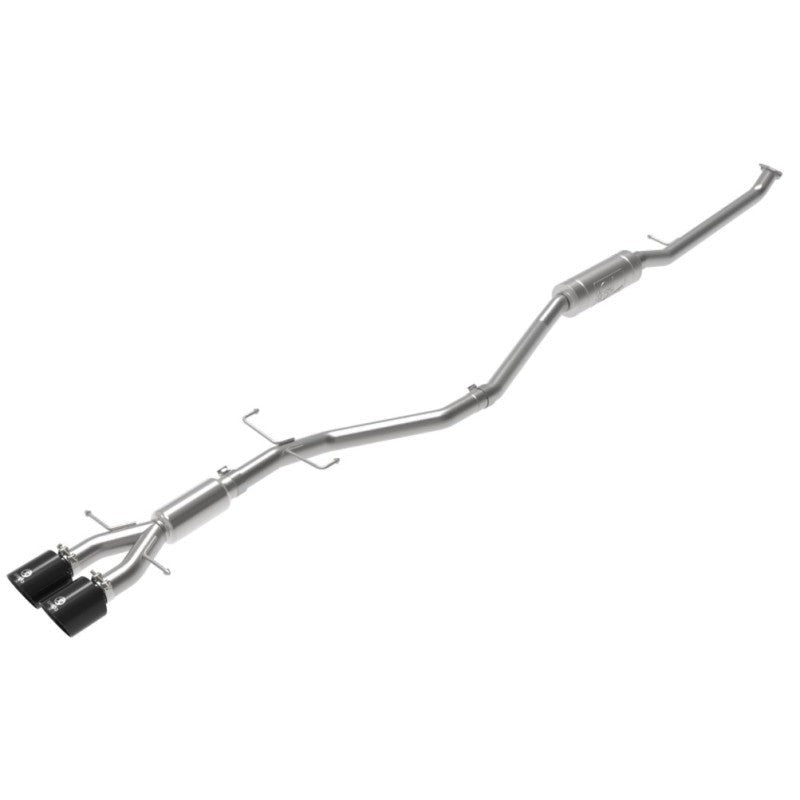 aFe Takeda 2.5in 304SS Cat-Back Exhaust System w/ Black Tips 17-20 Honda Civic Si Sedan I4 1.5L