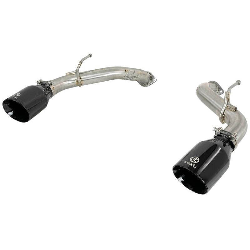 aFe POWER Takeda 2.5in 304 SS Axle-Back Exhaust w/ Black Tips 17-19 Infiniti Q60 V6-3.0L (tt)
