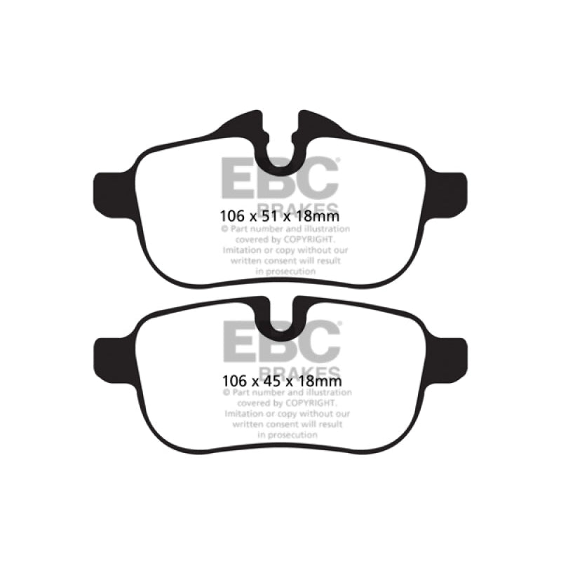 EBC Redstuff Brake Pads -  09+ BMW Z4 3.0 (E89) - Rear Brake Pads