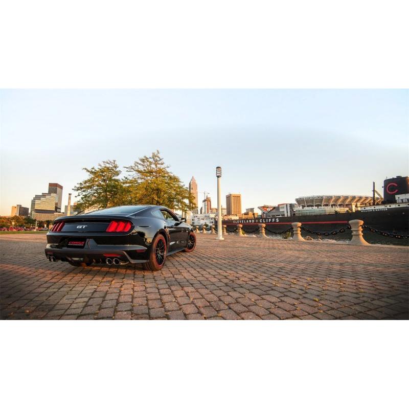 Corsa Sport 3in Axle Back Exhaust Polished Quad Tips- 2015-2023 Ford Mustang GT 5.0