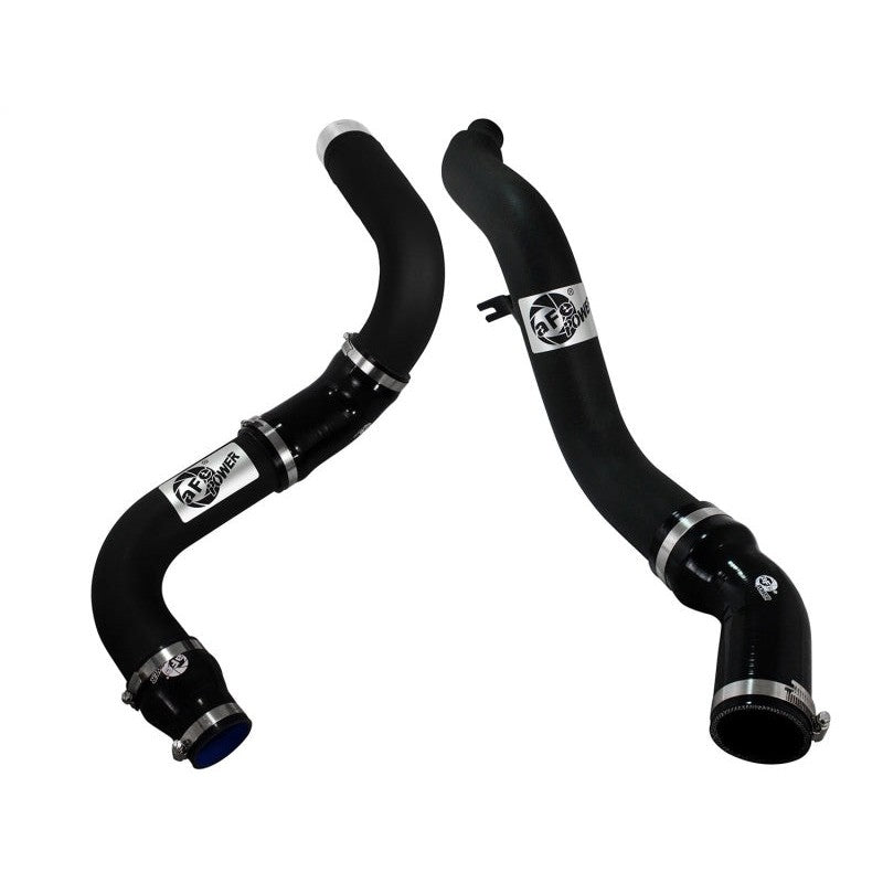 aFe Bladerunner 3in Black Intercooler Hot and Cold Side Tubes 14-15 Dodge Ram 1500 EcoDiesel V6 3.0L