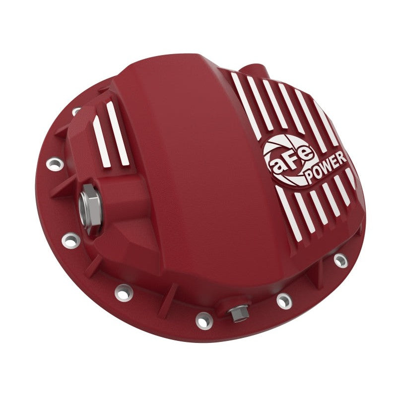 aFe Pro Series GMCH 9.5 Rear Diff Cover Red w/ Machined Fins 19-20 GM Silverado/Sierra 1500
