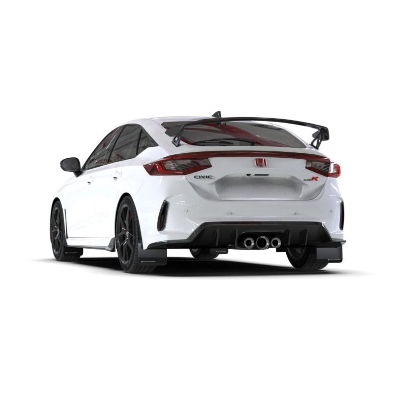 Rally Armor 2023+ Honda Civic Type R Black Mud Flap Red Logo