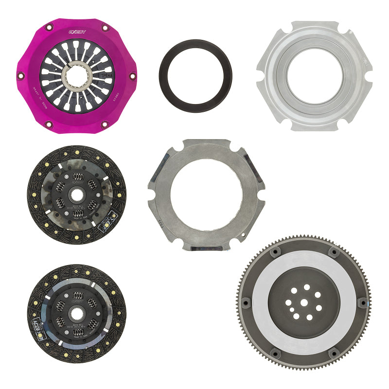 Exedy 96-06 Mitsubishi Evo 4-9 4G63T 2.0L Twin-Organic Clutch Kit - T1 Motorsports