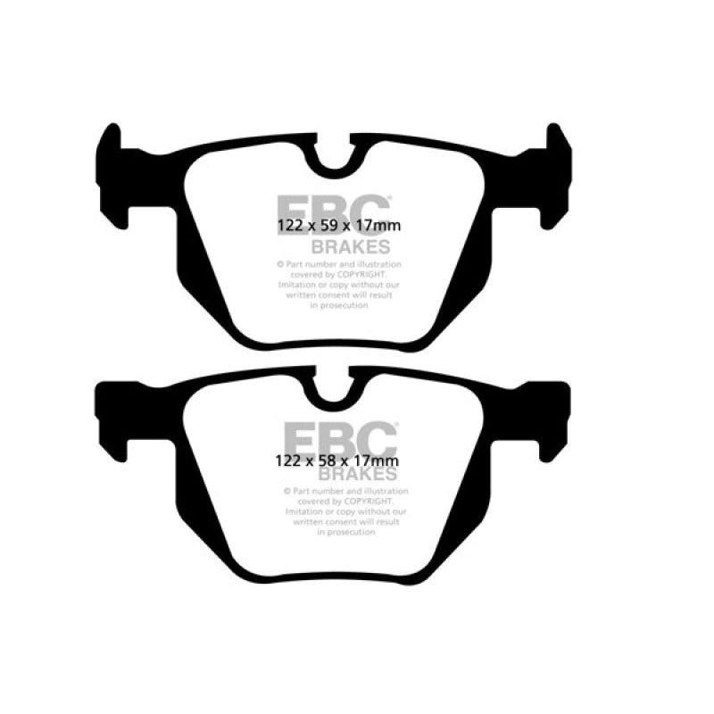 EBC Redstuff Brake Pads -  07-10 BMW X5 3.0 - Rear Brake Pads