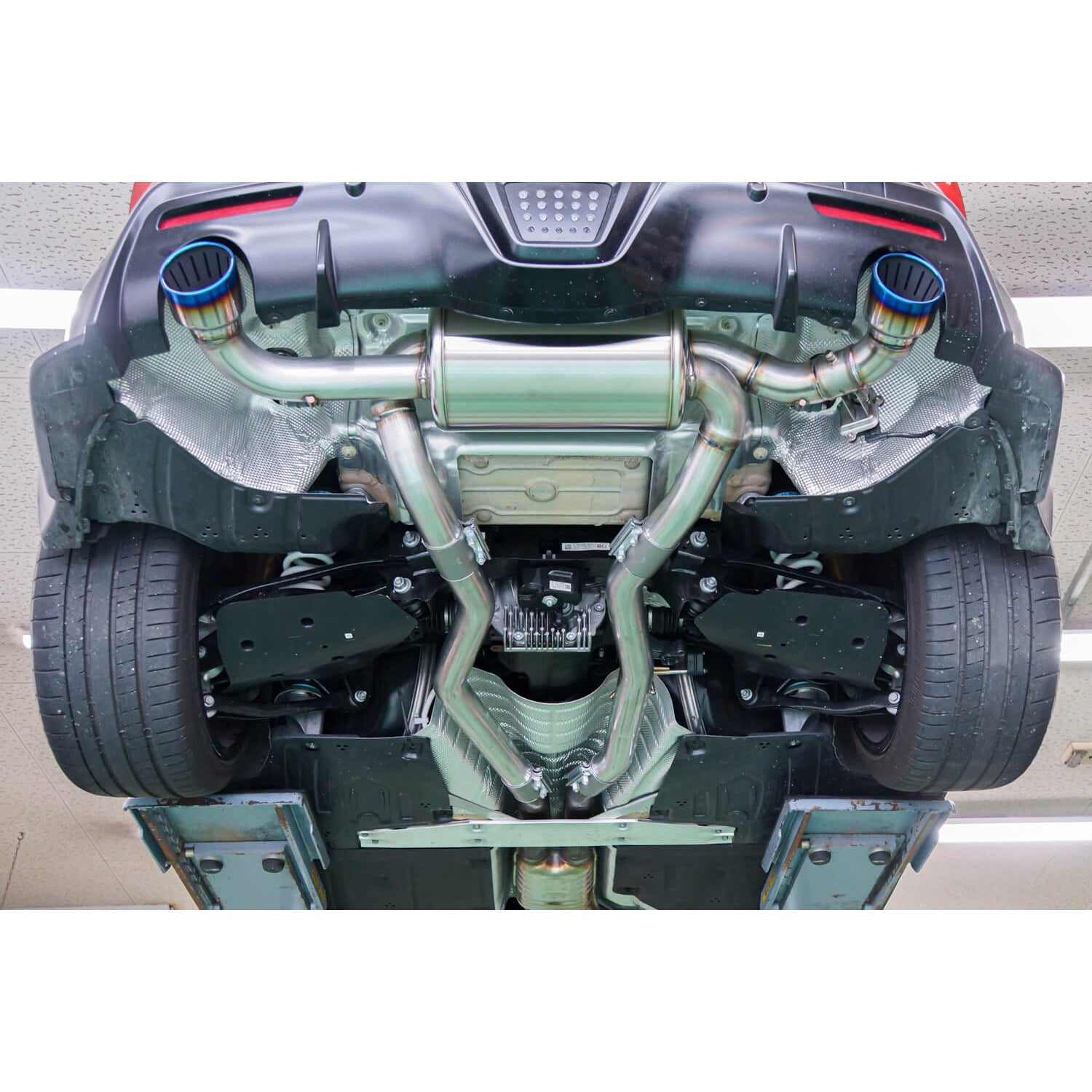 HKS Super Turbo Muffler Axleback Exhaust - 2019+ Toyota GR Supra - T1 Motorsports