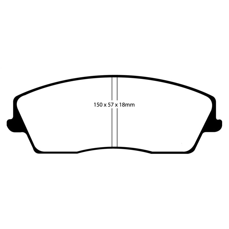 EBC Redstuff Brake Pads -  05-09 Chrysler 300 2.7 - Front Brake Pads
