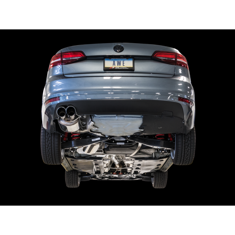 AWE Tuning 09-14 Volkswagen Jetta Mk6 1.4T Touring Edition Exhaust - Diamond Black Tips - T1 Motorsports