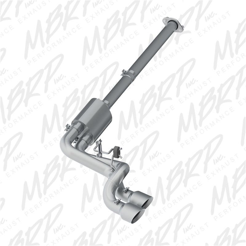 MBRP 09-14 Ford F150 Pre-Axle 4.5in OD Tips Dual Outlet 3in AL Cat Back - T1 Motorsports