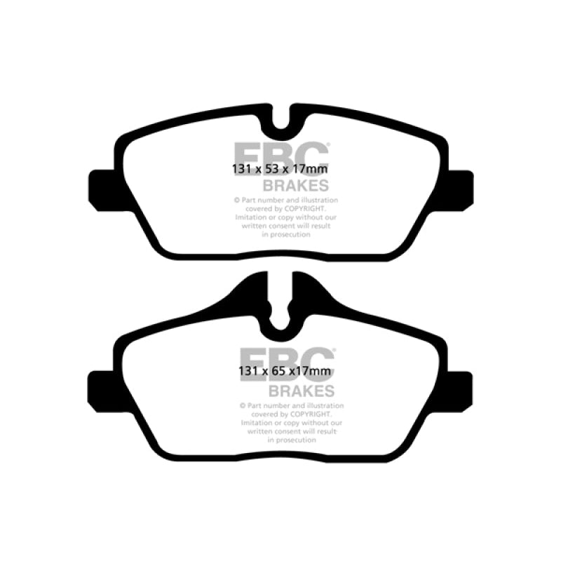 EBC Redstuff Brake Pads -  14+ Mini Hardtop 1.5 Turbo Cooper - Front Brake Pads