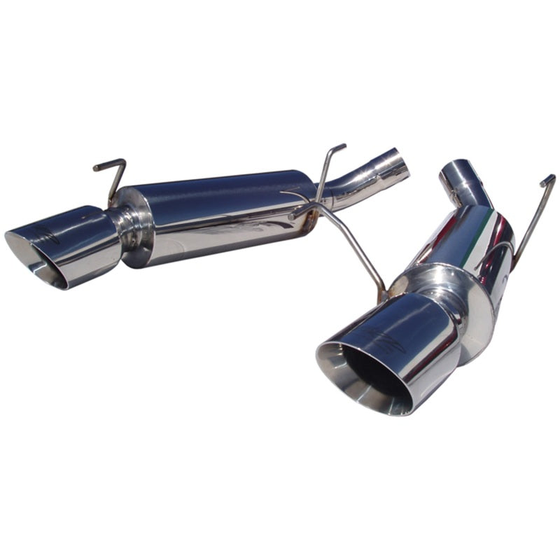 MBRP 05-10 Ford Mustang GT 5.0/Shelby GT500 Dual Mufflers Axle Back Split Rear T304 - T1 Motorsports