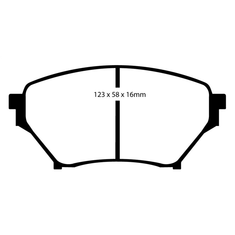 EBC Redstuff Brake Pads -  01-03 Mazda Miata MX5 1.8 (Sports Suspension) - Front Brake Pads